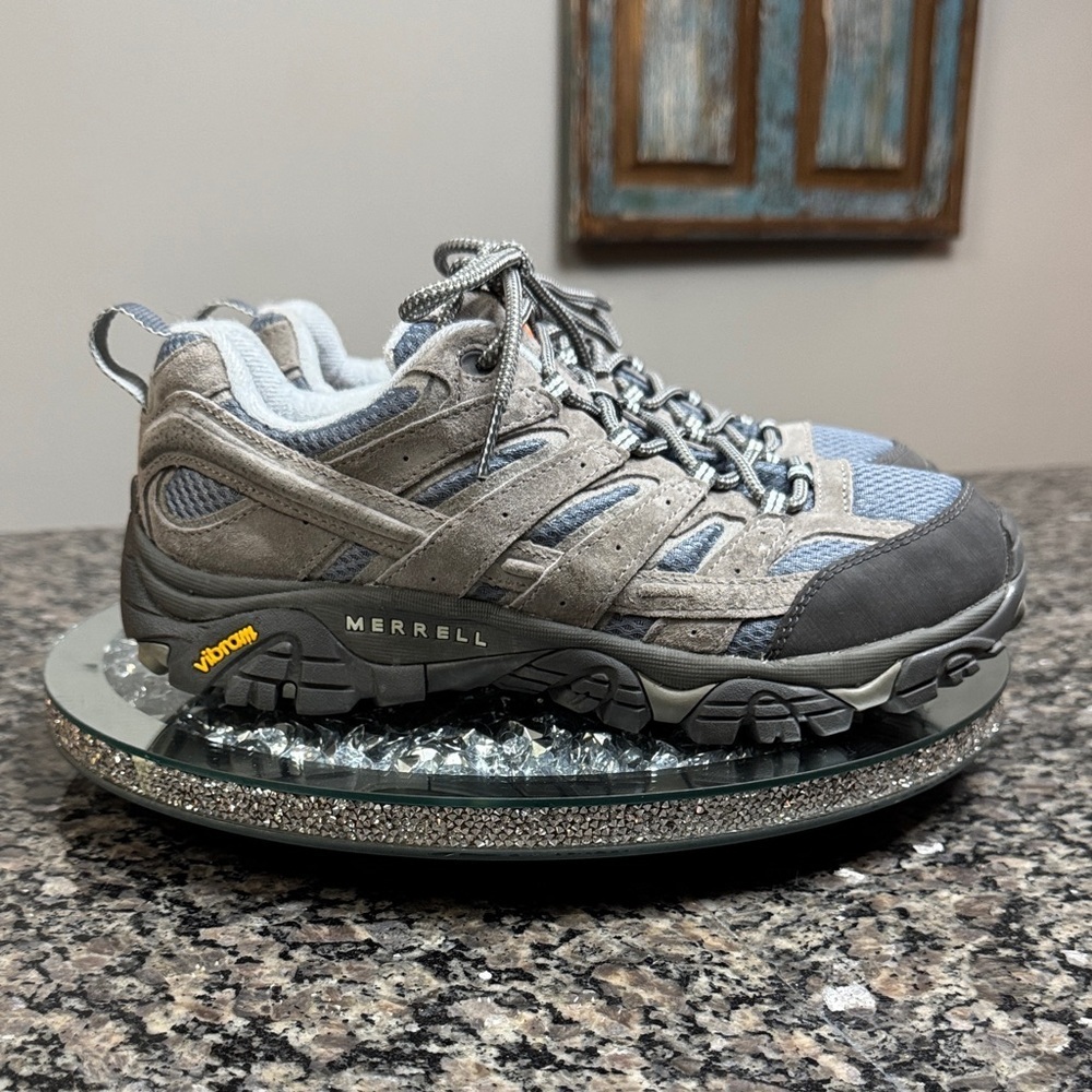 Merrell Vibram Gray and Blue Athletic Shoes NWOT 10